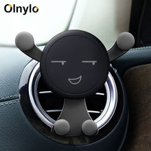 Load image into Gallery viewer, Holder For Phone In Car Mobile Gravity Air Vent Monut Smile Face Stand For iPhone 11 8 7 Plus Auto Support Stand Car Accessories
